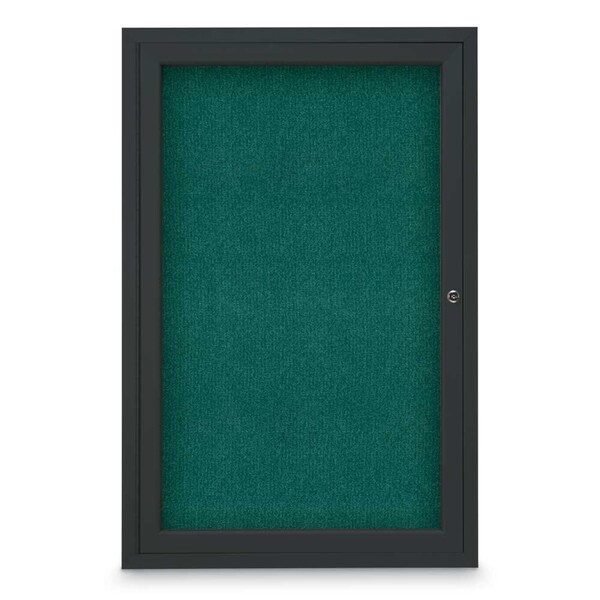 Sliding Door Indoor Enclosed Corkboard, 7